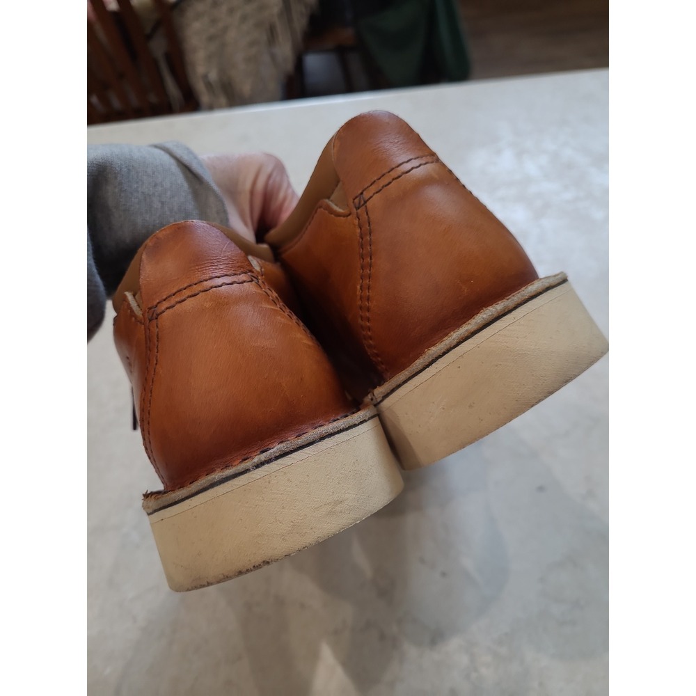 Danner Tramline Leather work hiking lace up Boot vibram sole Women SZ 7 GUC gorp - Picture 10 of 11